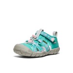 Dievčenské sandále KEEN SEACAMP II CNX bright aqua/giggle pink - 34