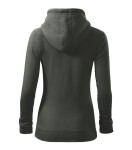 Trendy mikina na zips Dámska tmavá bridlicová XL