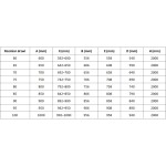 MEXEN/S - Lunar-B sprchové dvere krídlové ľavé 75, transparent, zlatá 832-075-000-50-00-L