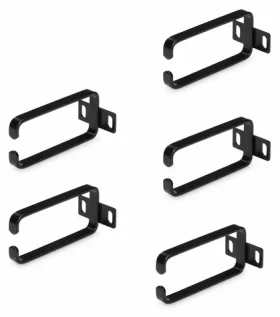 StarTech Vertikálny organizér káblov / Panel pre správu káblov / 1U / 5x D-Ring háčik / pre 19" rack (CMHOOK1UN5PK)