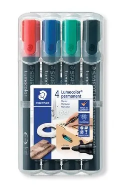 Staedtler Lumocolor permanent / Popisovač / sada 4 ks / 4 farby / 2 mm / vodeodolný (352 WP4)