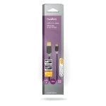 Nedis USB 2.0 kábel antracit / Kábel USB / USB-A - Micro-B / 480 Mbps / 1 m / pozlátené konektory (CCBW60500AT10)