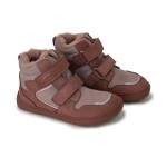 Dievčenské zimné barefoot topánky DAXI OLD PINK, Protetika, staroružová - 23