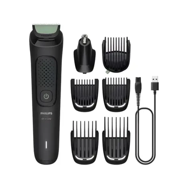 Philips MG3930/15 All-in-One Series 3000 čierna / Univerzálny zastrihávač / 7 nástavcov / 60 min / samoostriace čepele (MG3930/15)
