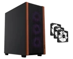 1stCool G6 Noble Wood Decor / Skriňa / ATX / USB 3.0 / USB-C 3.0 / 3x ventilátor (ML-G6-NOBLE-USBC)