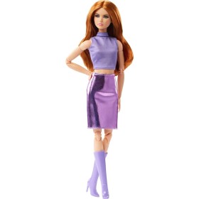 Mattel Barbie Looks rusovláska vo fialovom outfite