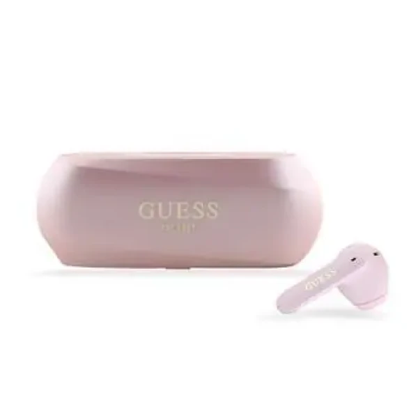 Guess Elongated Metallic ENC TWS Bezdrôtové Slúchadlá Pink (57983122341)