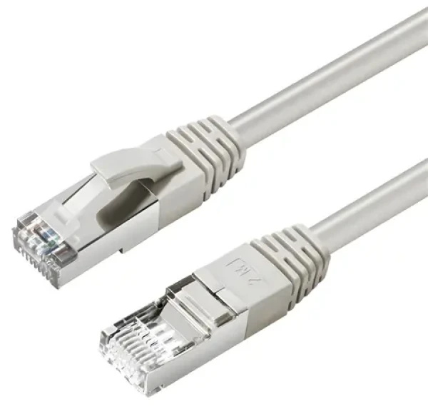 MicroConnect CAT6A S/FTP 3M šedá / Sieťový kábel / LSZH / PoE (MC-SFTP6A03)
