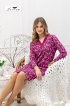 Košeľa Leveza 1635 Emili long/r M-2XL amarant L