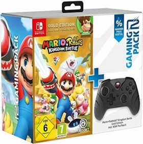 READY 2 GAMING Nintendo Switch herný balíček hra Mario + Rabbids: Kingdom Battle Gold Edition + Pre Pad X (R2GNSWACTION01)