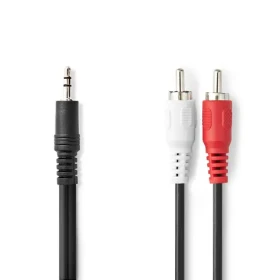 Nedis Stereo Audio kábel jack 3.5 mm (M) - 2x RCA (M) 5.00 m čierna (CAGL22200BK50)