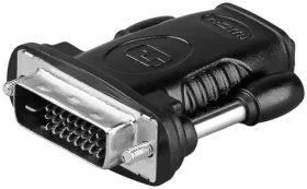 MicroConnect Adaptér HDMI (F) - DVI-D (M) čierna / WQXGA (2560 x 1600) @ 60Hz / Plug Play (HDM19F24)