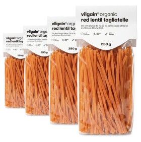 Vilgain Strukovinové cestoviny BIO – 4× Tagliatelle z červenej šošovice 250 g