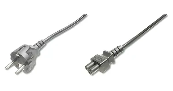Digitus napájecí kabel CEE 7/7-C5 černý / Napájecí kabel / 1,8 m / H05VV-F3G 0,75mm2 (AK-440103-018-S)