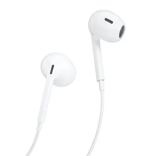 Dudao X14 PRO drôtové slúchadlá do uší biela / s mikrofónom / 3,5 mm mini jack / kábel 1.2 m (95382)
