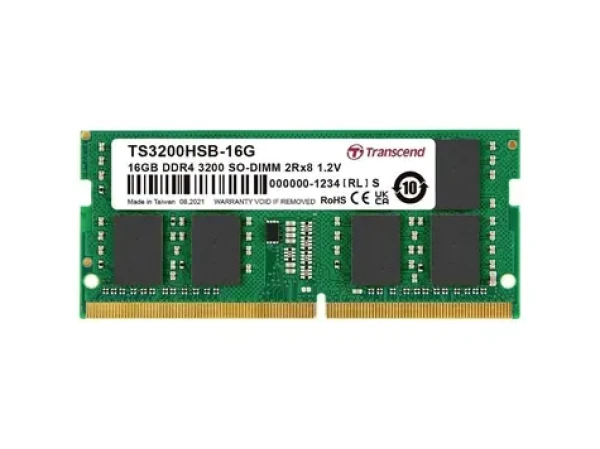 Transcend 16GB 3200MHz / SODIMM / DDR4 / CL22 / 1.2V / 2Rx8 (TS3200HSB-16G)