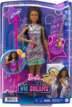 Mattel GYJ24 Barbie Big City Big Dreams - Bábika speváčka Brooklyn