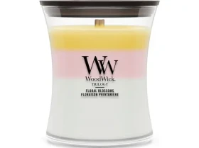 Woodwick Trilogy Floral Blossoms sviečka stredná (5038581183145)