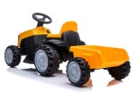 Mamido Detský elektrický traktor s vlečkou žltý