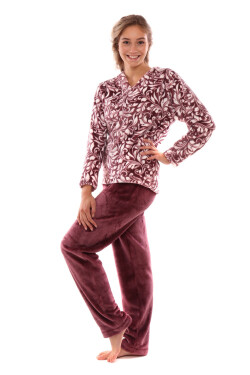 Dámske pyžamo Flora 6456 mave wine - Vestis M