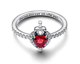 Pandora Strieborný prsteň Disney Zlá kráľovná 193422C01 56 mm