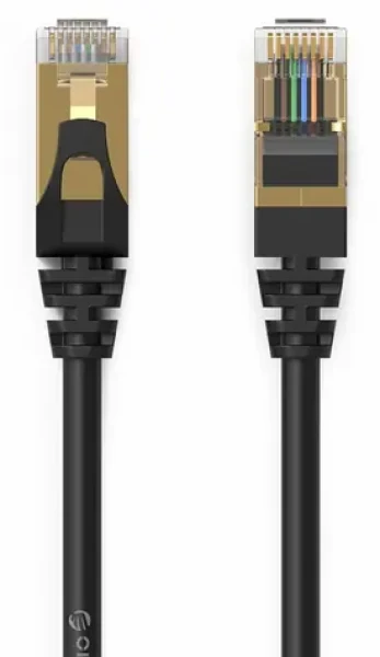 Orico PUG-C7 čierna / Sieťový kábel / Cat 7 / RJ-45 - RJ45 / okrúhly / 10 Gbps / 2 m