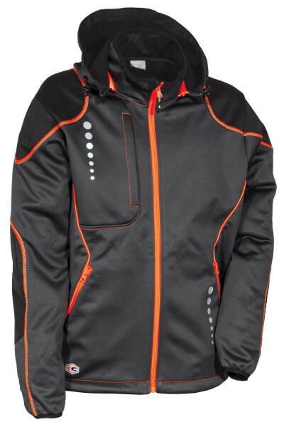 Bunda Cofra JACUZIA Farba: Antracitová/Oranžová, Veľkosť: XL (V387_0_04_XL)