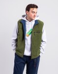 Gramicci Reversible Sherpa Vest OLIVE/DUSTY NAVY S