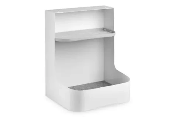 Digitus podstolný organizér biely / Organizér pod stôl / 33x25,5x40 cm / nosnosť 5 kg / oceľ, plast (DA-90444)