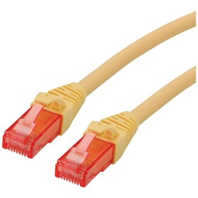 Roline 21.15.2523 RJ45 sieťové káble, prepojovacie káble CAT 6 U/UTP 3.00 m žltá netienený, bez halogénov, samozhášavý 1 ks; 21.15.2523