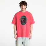 Tričko A BATHING APE Garment Dye Rhinestone Ape Head Relaxed Fit Tee UNISEX Red L