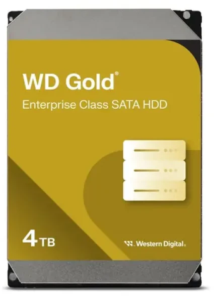 WD Gold 4TB / HDD / 3.5" / SATA III / 7 200 rpm / 256 MB cache / Interné / 5y (WD4004FRYZ)
