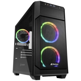Sharkoon V1000 RGB micro tower PC skrinka čierna; 4044951035052