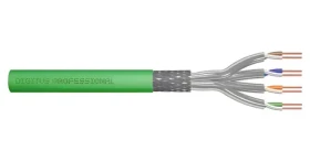 Digitus Cat8.2 S/FTP zelený / Inštalačný kábel / 500 m / AWG 22/1 / LSZH / Dca / 2000 MHz (DK-1843-VH-5)