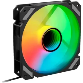 Sharkoon SHARK Mirror RGB PWM čierna / vetráčik / 120mm / RGB / 26.8 dBA / 1500 RPM / 99.52 m3h (4044951042449)