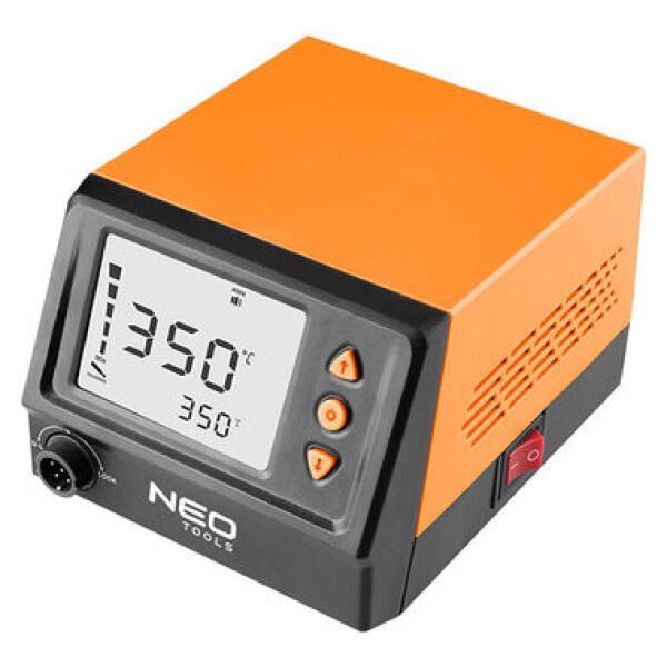 Neo Tools 19-200 oranžová / Spájkovacia stanica / 60W / LCD displej / ochrana heslom / automatické vypnutie (19-200)