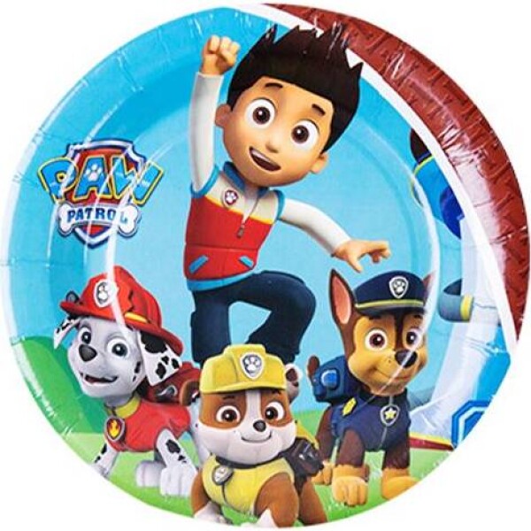 Párty papierové taniere 22 cm 10 ks Paw Patrol - Cakesicq - Cakesicq