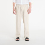 Kalhoty Calvin Klein Straight Linen Pull On Pant Oatmeal Melange M