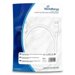 MediaRange biela / Anténny kábel / Koax vidlica - Koax zásuvka / 75 Ohm / 1,5 m (MRCS162)