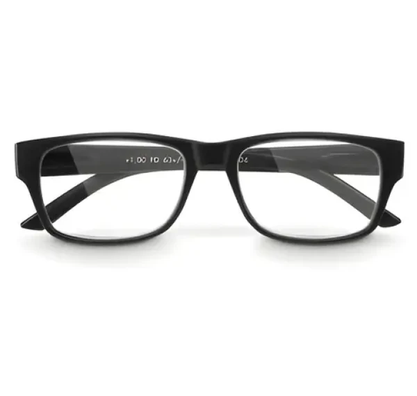 HAMA +1,0 dpt matná čierna / Okuliare na čítanie / plastový rám / Twinflex
