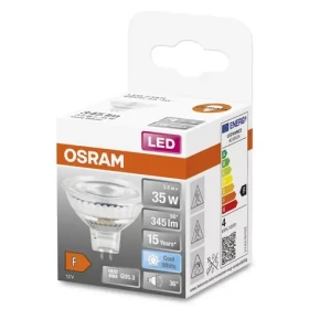 OSRAM LED bodová žiarovka STAR GU5.3 3.8W / 345 lm / 4000k / 15000h / 12V / noDIM / F / číre (355583)