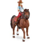 Schleich Horse Club 42539 Ryšavka Hannah s pohyblivými kĺbmi na koni