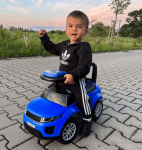 Mamido Mamido Detské odrážadlo auto Range Rover štýl modré Gumené kolesá