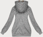 Dámska mikina (2304) sivá s potlačou -Goodlooking L