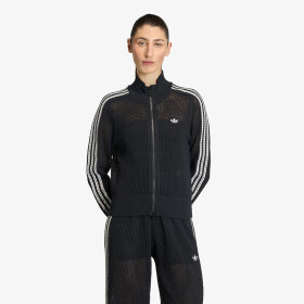 Mikina adidas Knitted Crochet Firebird Track Top Black S