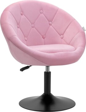 Activeshop 4Rico fotel obrotowy QS-BL12B aksamit Ružová