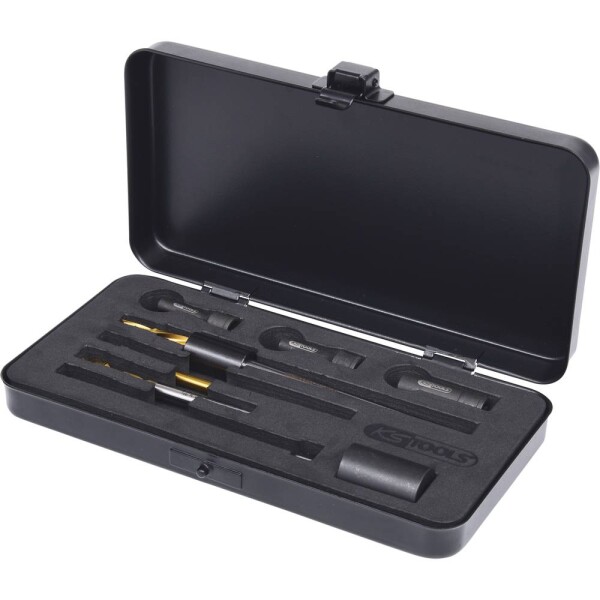 KS Tools 152.1030 Univerzálna súprava na vŕtanie do žeraviacej sviečky M10 x 1, 8 ks; 152.1030
