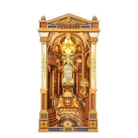 Robotime 3D skladačka Zarážka na knihy Miniatúra domčeka Knižnica divov