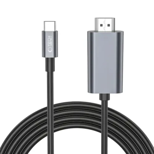 Tech-Protect UltraBoost čierna / Kábel USB-C - HDMI / 4K 60Hz / 2 m (23297-0)