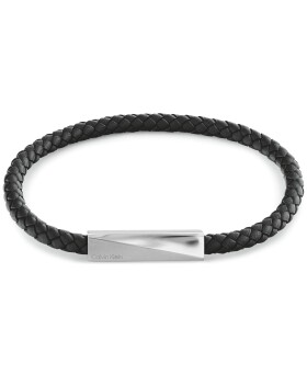 Calvin Klein Elegantný kožený náramok pre mužov Iconic Id 35100055